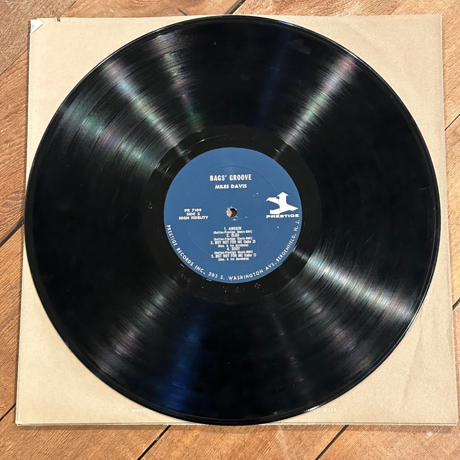 Miles Davis Bags Groove VG+ Columbia lp Mono RVG Sonny Rollins