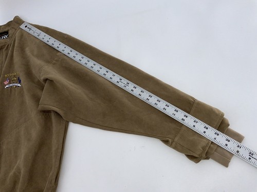 Zero Restriction 1/4 Snap Pullover M Men Brown Ryder Cup Valhalla USA YGI T4-55 - Picture 13 of 14