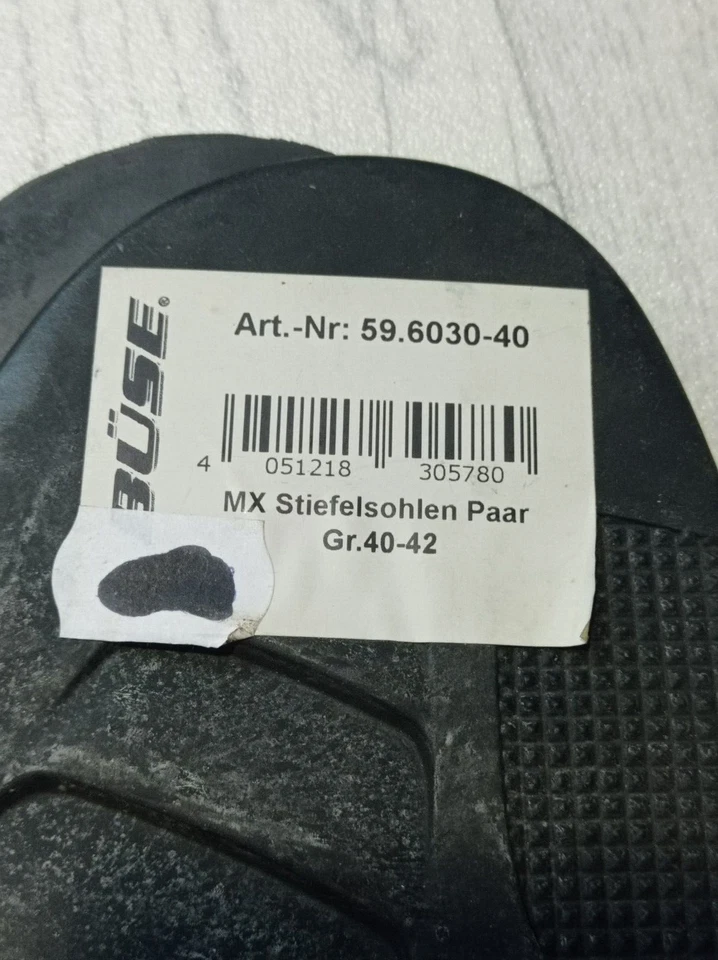 Suela Gaerne suela 1 par T. 40-42 negro Moto Cross botas de repuesto Foto 3 de 3