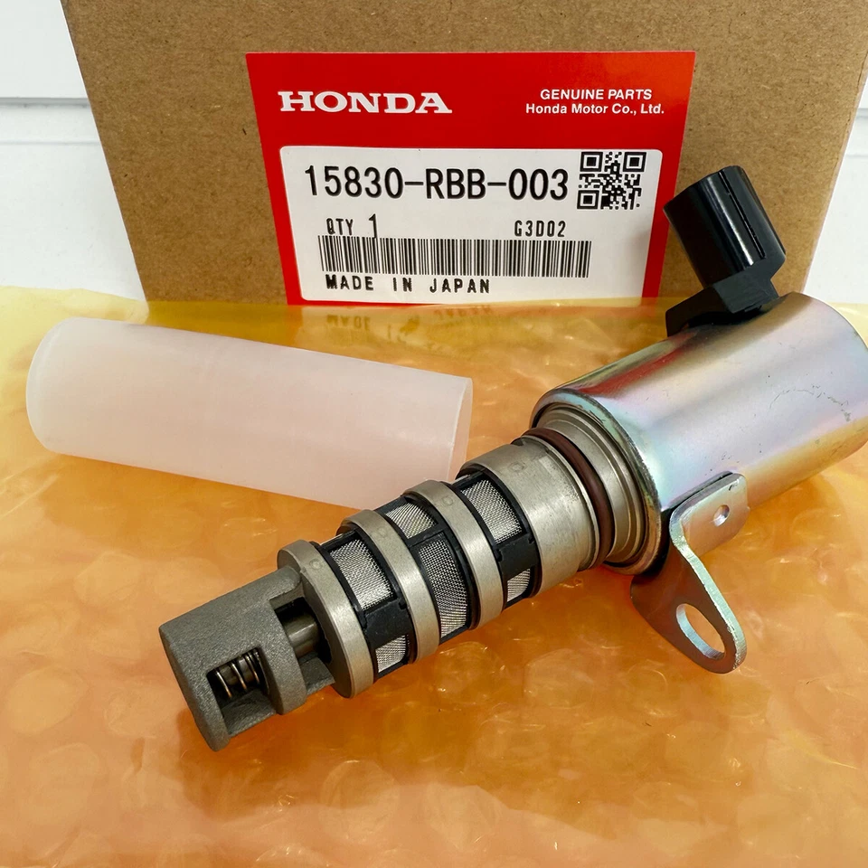 15830-RBB-003 para válvula de control de aceite VTC solenoide de distribución variable Honda Acura RDX Foto 2 de 4