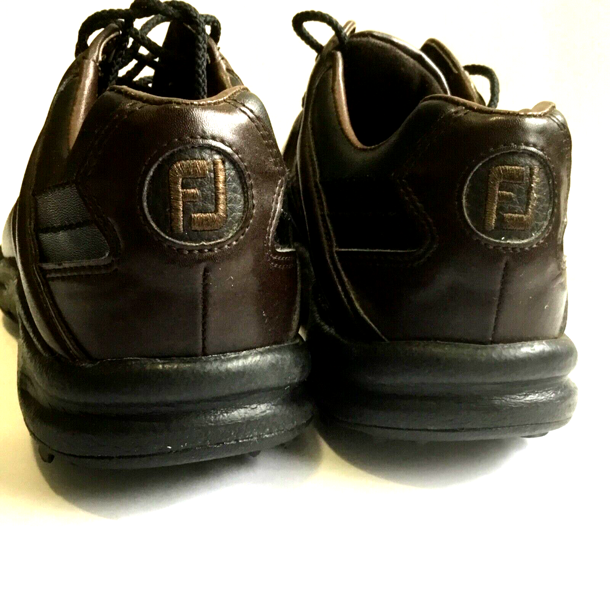 Footjoy Greenjoys Mens Golf Shoe Brown 8 M 45564 Worn Once Sports Athletic FootJoy GreenJoys MENS Golf Shoes Black Dark Brown Style  main image 3