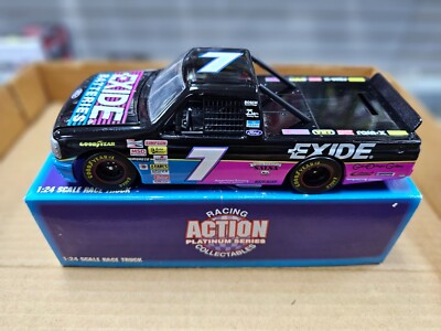 Geoff Bodine #7 Exide Batteries 1995 Ford Race Truck NASCAR 1:24 NEW In Box