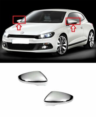 Chrom Spiegelgehäuse Abdeckung Set Für VW Scirocco 2008-2017, VW EOS 2009-2015