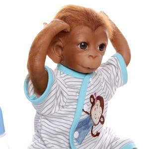 silicone monkey doll