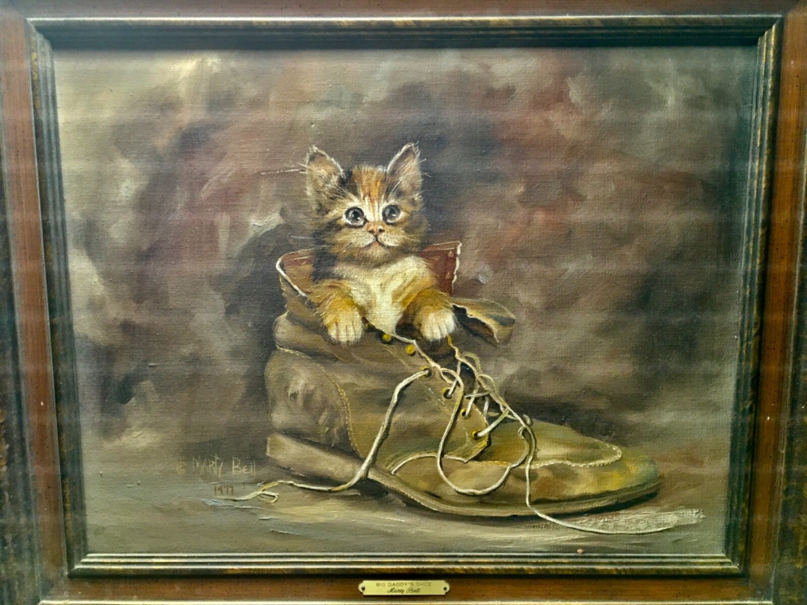 marty bell paintings Big Daddy’s Shoe one of Marty’s sentimental