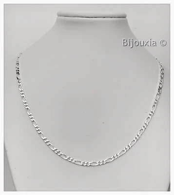 Kette Alternative 1-2 Figaro 50CM X 3MM Sterling Silber 925/1000 - Bild 1 von 3