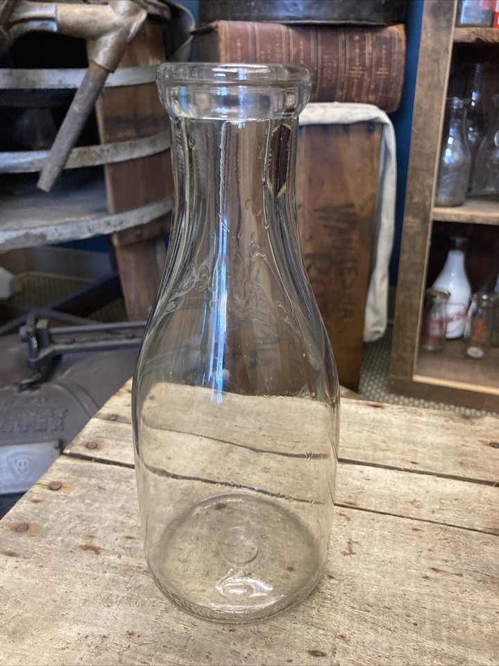 Vintage Quart Milk Bottle Kennedy Mansfield Dairy Company Madison