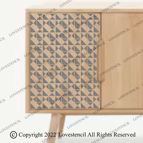 Furniture stencils Lovestencil Geometric Design + Small detail stencil - Picture 16 of 47