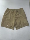 Birddogs Shorts Mens Large Beige Athleisure Training Lined Stretch Hybrid 7”