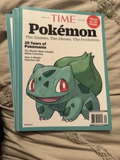 Pokemon Balbasaur  Time Magazine Special Edition 25 Years In America Unread Band