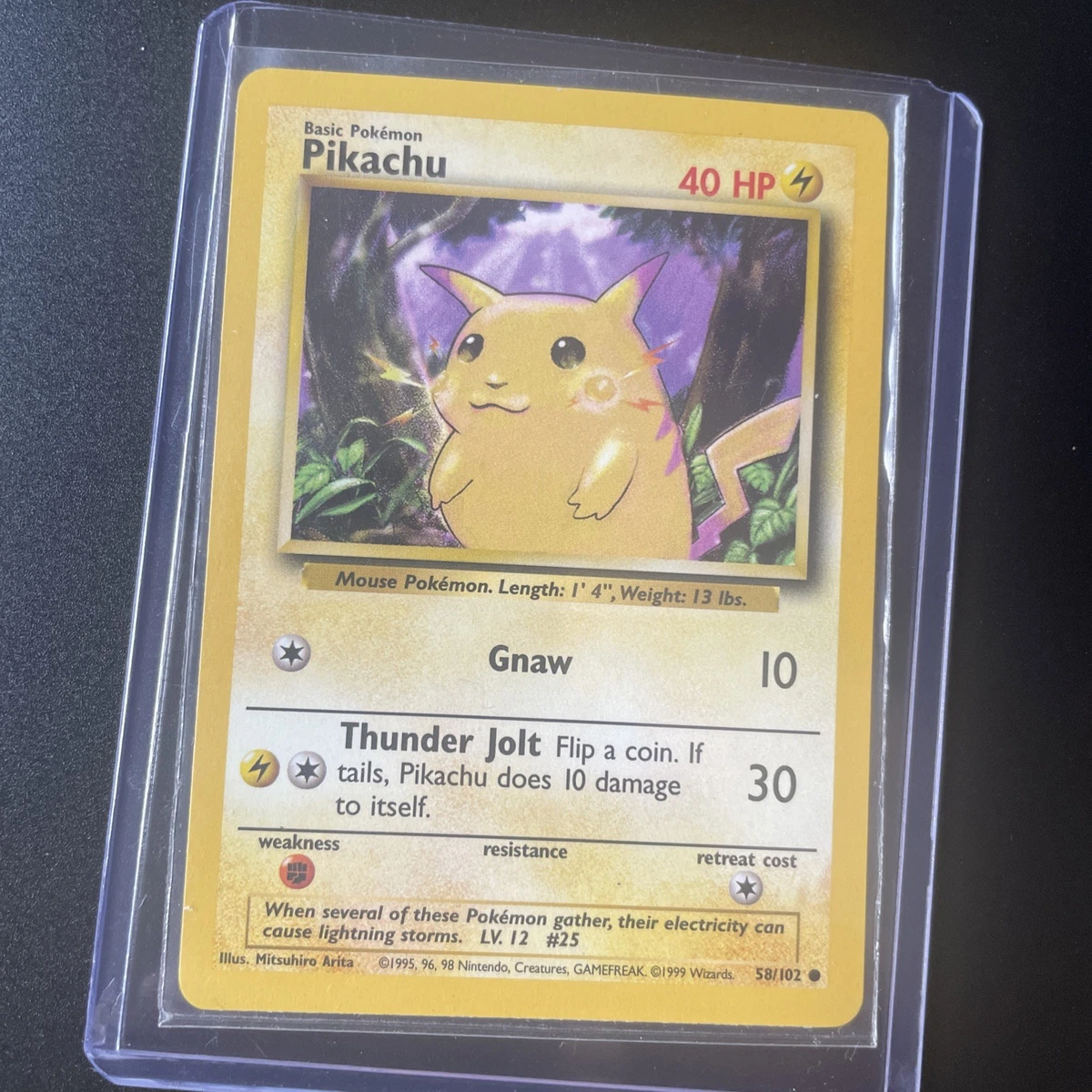 Pikachu Pokémon TCG Individual Trading Card Games Base Set in
