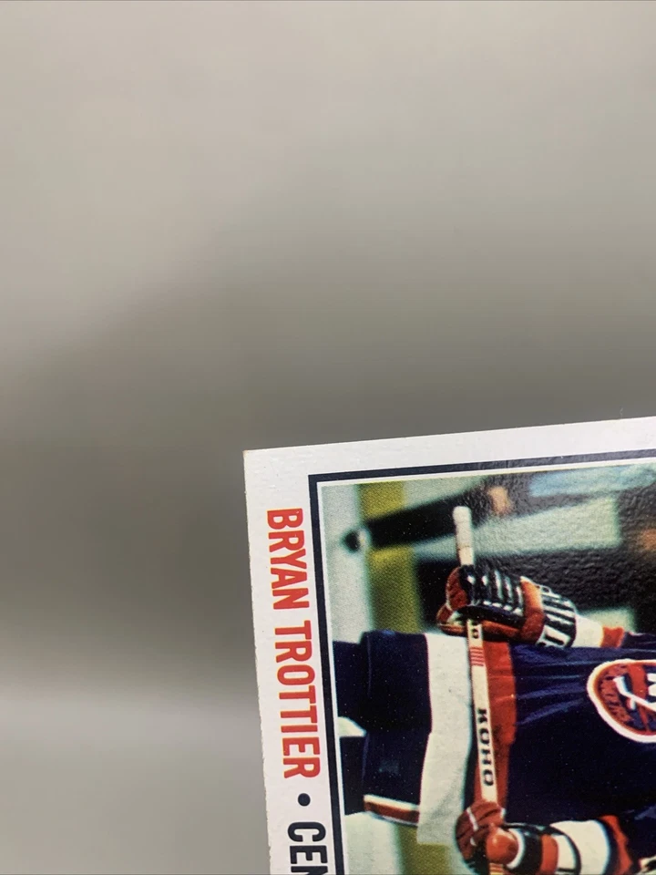 1976-77 Topps - Bryan Trottier #115 岛民新秀近乎完好-MT 夏普中心美女 — 第 4/4 张图片