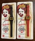 2 Ronald McDonald House Digital Watch 1984 Vintage Red & Black Coca Cola, Unopen
