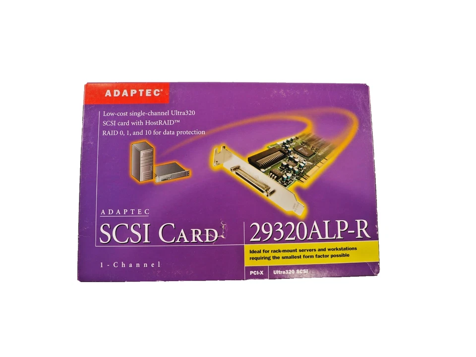 Adaptec SCSI Card Controller 29320ALP-R 2060100-R 2-Port PCI-X Card - Image 2 of 4