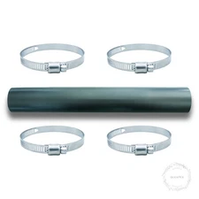 Gasoline Fuel Filler Neck Hose with 4 Hose Clamps,2 inches Inside Reinforced Gas