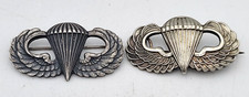 US Military Parachutist Badge Jump Wings WWII Era Pinback Closure Lot. H201