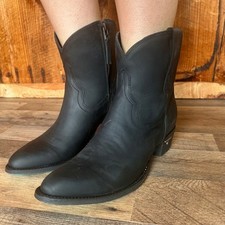 Botín negro mate Lane Jane liso para mujer