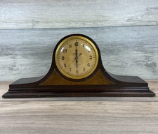 Telechron Electric Mantle Clock Mahogany Wood Vintage GE General Electric USA