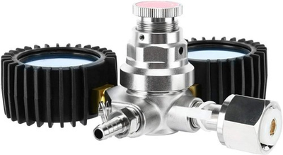 #ad Keg Beer Dual Gauge CO2 Regulator CGA 320 Inlet Kegerator Dispensing Regulator $25.61