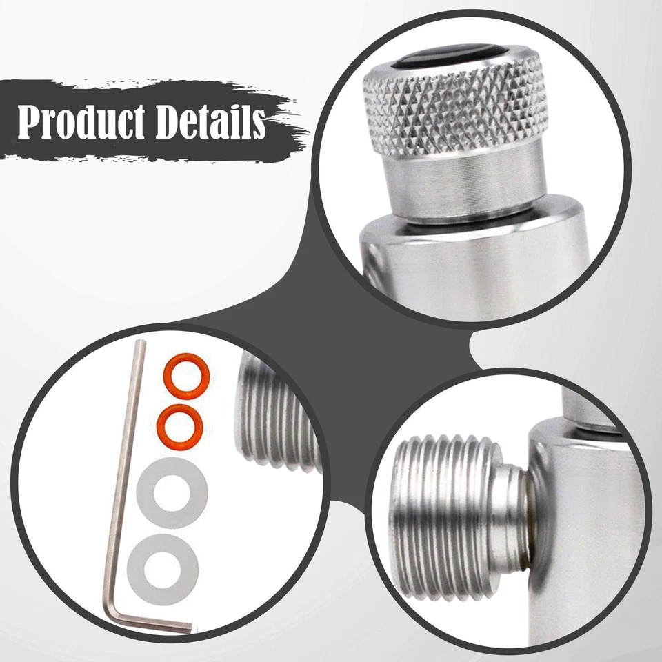 CO2 Cylinder Refill Adapter Quick Adapter Soda Maker Accessory - Bild 3 von 4