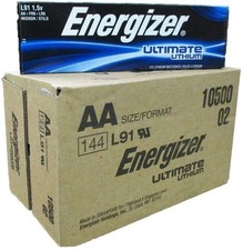 Energizer AA Ultimate Lithium 144 Batteries "In Original Box" FRESH BATTERIES