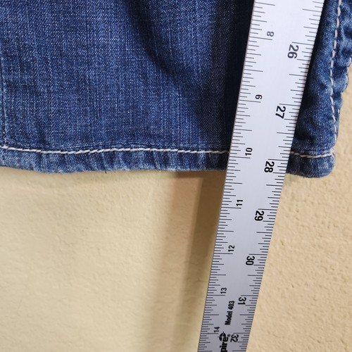 True Religion Damen Gr. 27 Straight Leg Jeans U Pattentaschen Y2K Low Rise - Bild 7 von 12