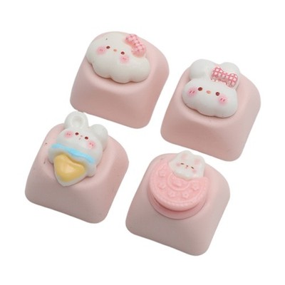 Handmade 3D Cartoon Resin Keycaps For Mechanical Keyboards Theme Optional
