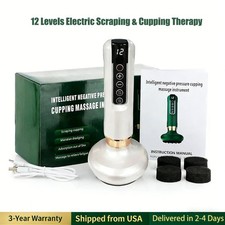 Cordless Handheld Cellulite Massager Cupping Machine Therapy - 12 Suction Modes