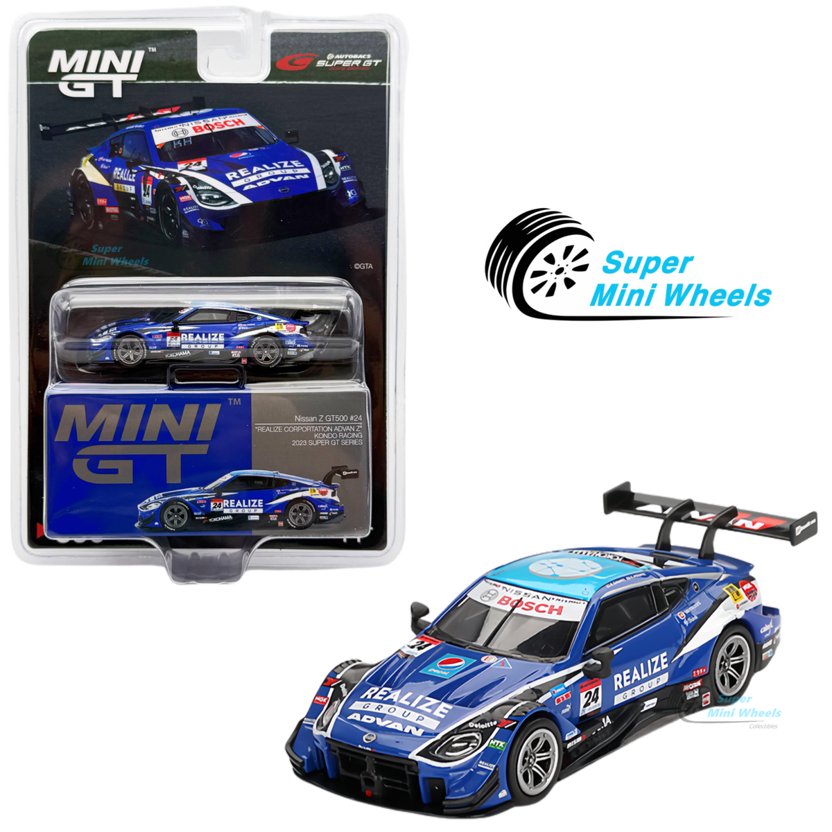 ミニカー MINI GT No64 Mini GT 1:64 Nissan Z LB NATION WORKS Ikazuchi Yellow #826
