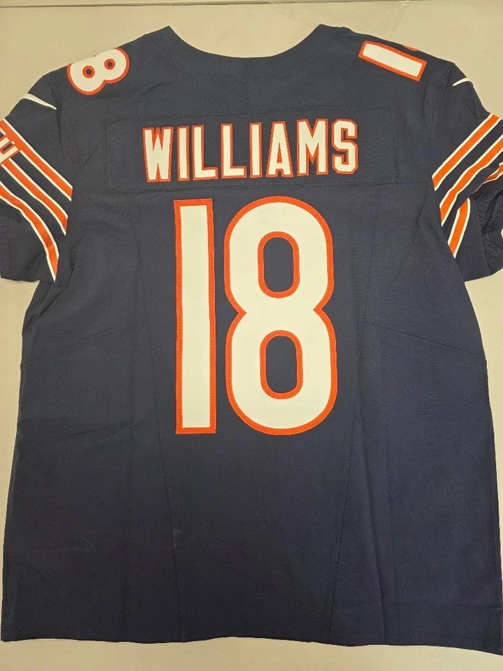 Bears CALEB WILLIAMS Vapor Elite FUSE 2025 w/Captain VMH Patch JERSEY NAVY - Image 2 of 2
