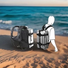 Premium Backpack Carrying System w/Adjustable Strap for carrying PortableBaggage