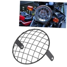 8" Headlight Grille Motorcycle 8 Inch Headlight Mesh Grill Cover Side Mount
