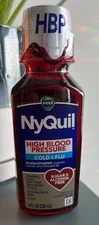 Vicks NyQuil High Blood Pressure Cold & Flu Liquid Medicine, Sugar/Alcohol Free!