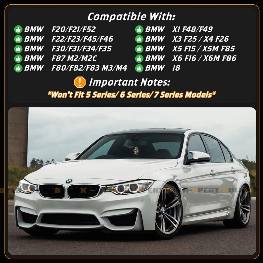 For BMW F30 F32 F87 F80 F82 V2 Carbon Fiber Replacement Magnetic Paddle Shifter - Image 3 of 4