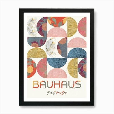Bauhaus, Bauhaus Eingänge Kunstdruck gerahmtes Wandbild Poster Leinwanddruck Bild
