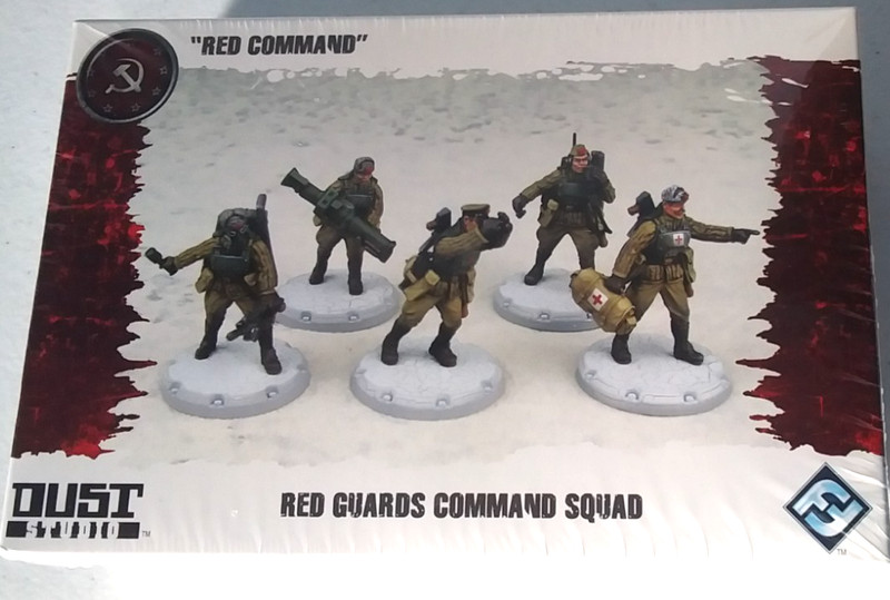 Dust Tactics: SSU Commissar Squad (Miniatures Game Expansion) "RedCommand" New.