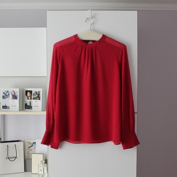 Women Max Mara Shirt Raspberry Viscose 38 / M / 46