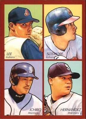 2009 Goudey 4in1 #81 Cliff Lee/Grady Sizemore/Felix Hernandez/Ichiro BB