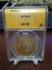 1879 S United States Morgan Silver Dollar $1 ANACS AU 58