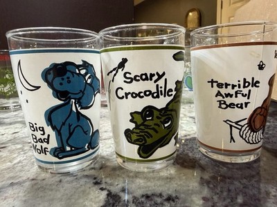 Vintage SwankySwig Style Child Juice/Milk Glasses (set of 3)