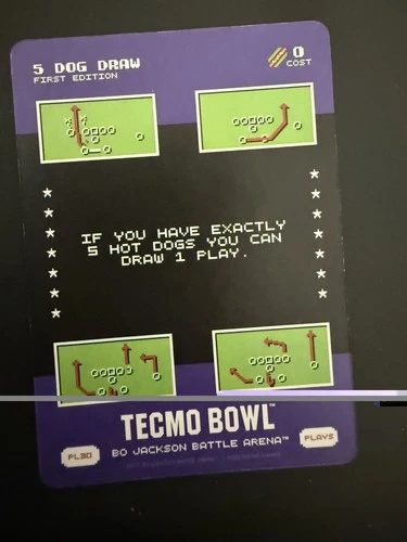 Bo Jackson Battle Arena Tecmo Bowl Play one or the other ssp PL23