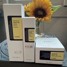 COSRX Advanced Snail Skincare Set Essence 100ml Cream 100g Eye Cream 25ml