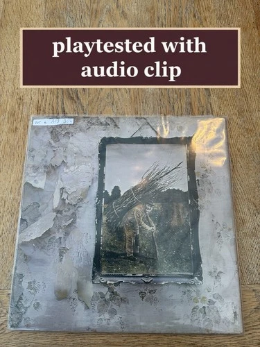 Led Zeppelin IV 4 UK plum orange version 6 A3 B4 PORKY VG+ vinyl LP