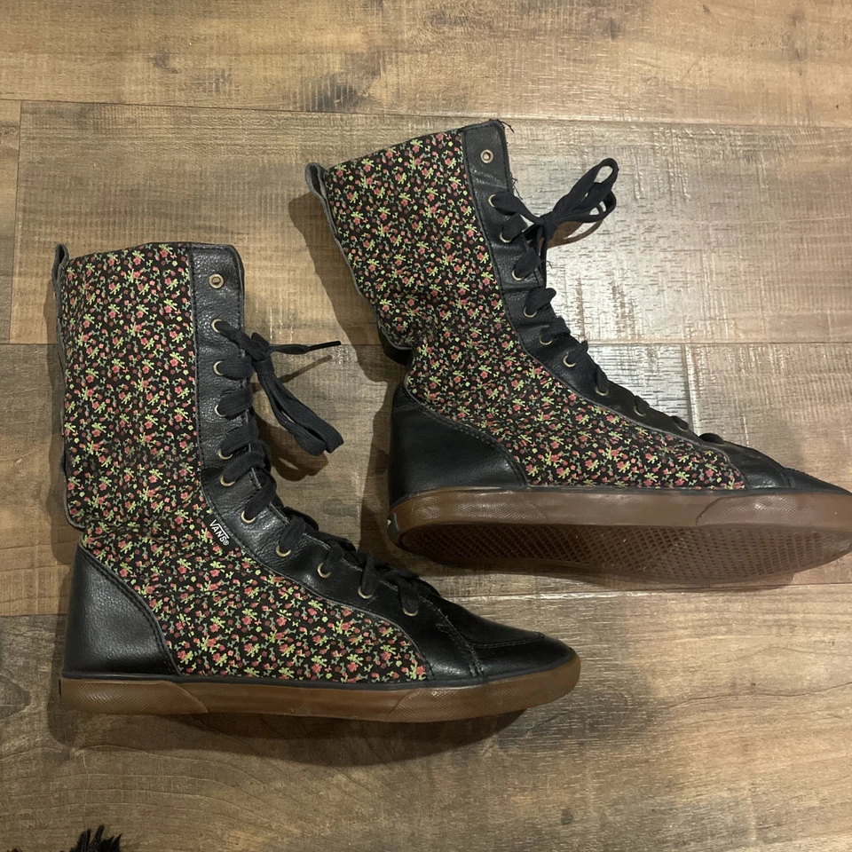 Vans Tallulah metà polpaccio floreale nero donna taglia 9