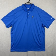 Nike Golf Polo X Disney Mickey Shirt Men XX-Large Dri Fit Tour Performance Blue
