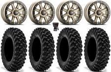 ITP Inertia Bdlk 14" Wheels Br +40mm 30" Warrior XT Tires Ranger XP 9/1K