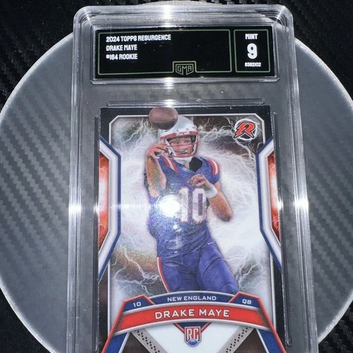 Drake Maye 2024 Topps Resurgence #164 Refractor Rookie RC PSA 9