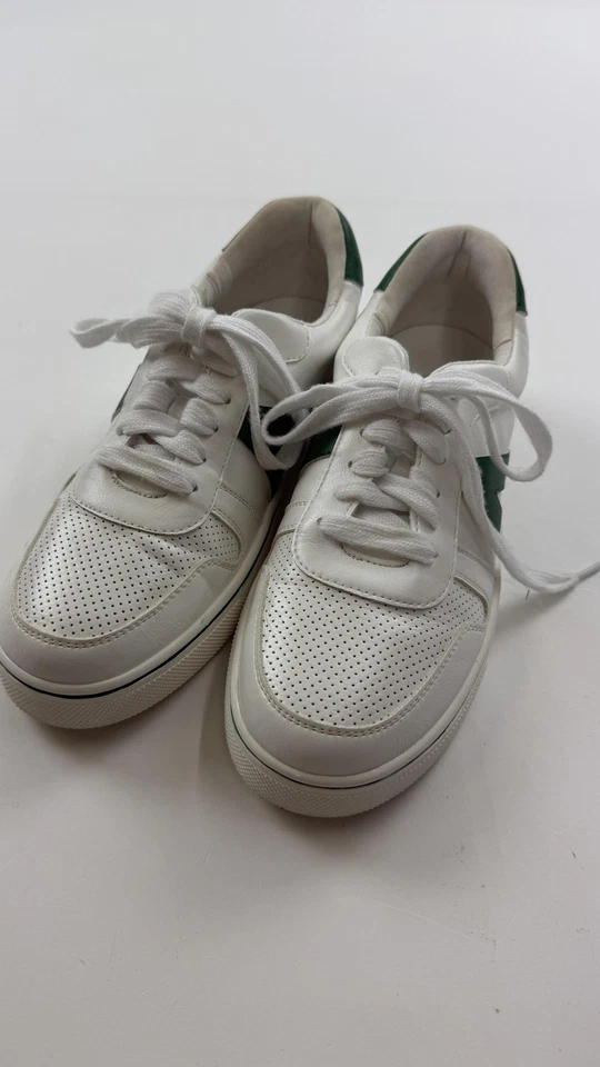 MIA Zapatos Mujer Talla 8.5 Blanco Verde Parte Superior Baja Informales Tenis Atléticos Comodidad Foto 2 de 4