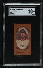 2017 Topps Allen & Ginter Wood Mini 1/1 Ian Desmond #84 SGC 10 GEM lz7