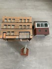 Bundle of 3 Unbranded N Gauge Model Buildings Unboxed Used ready Made good Cond